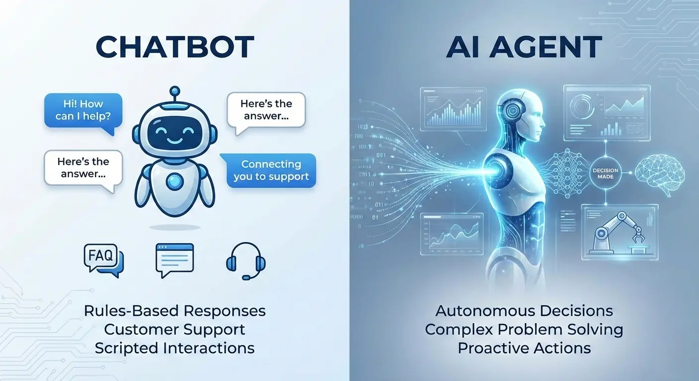 AI Agents vs Chatbots: Understanding the Real Difference